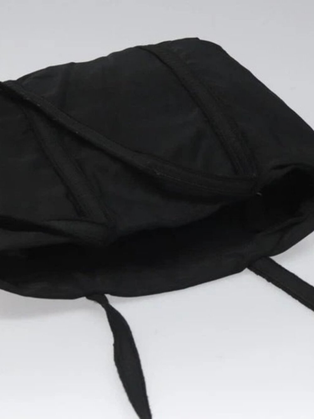 PRADA Tote Bag Nylon Black Silver Auth bs21891 - Picture 6 of 16